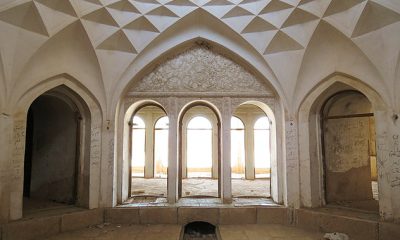 عمارت شترگلو ماهان کرمان حوض خانه میراث فرهنگی