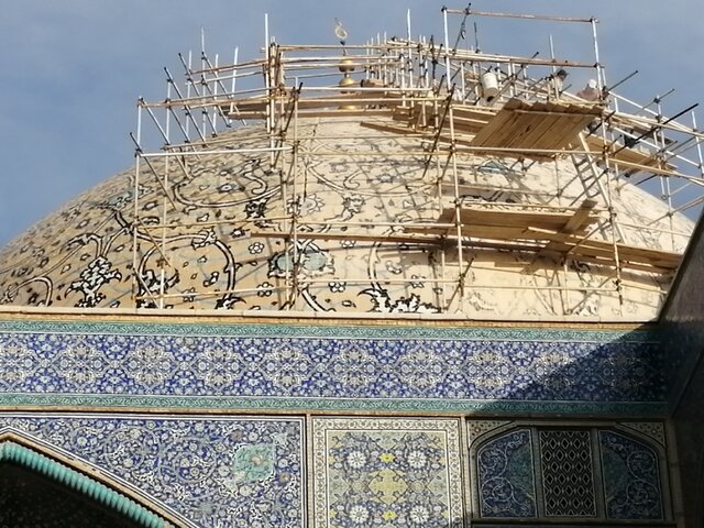 گنبد مسجد شیخ لطف‌الله اصفهان میراث فرهنگی گردشگری