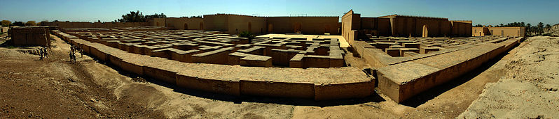 شهر باستانی بابل در الهلال عراق