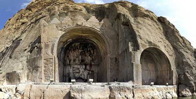 ثبت جهانی محور ساسانی کرمانشاه طاق بستان بنای باستانی آثار تاریخی میراث فرهنگی