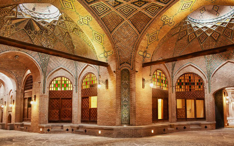 سرای سعدالسلطنه قزوین میراث فرهنگی بنای تاریخی یادگار گذشتگان