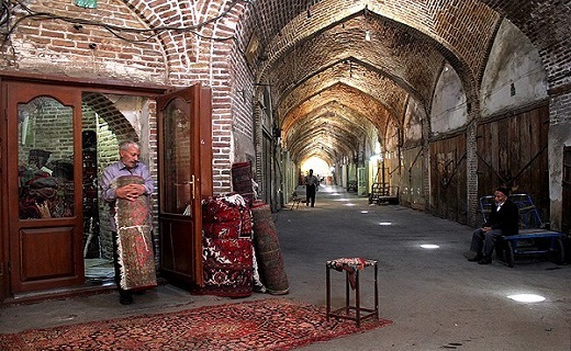 پنبه‌فروشان بازار تاریخی اردبیل بنای تاریخی آثار تاریخی