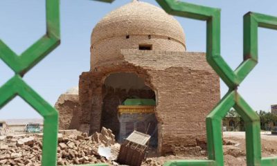 مرمت غیراصولی باعث ریزش بخشی از بنای امامزاده سلیمان البرز میراث فرهنگی بنای تاریخی