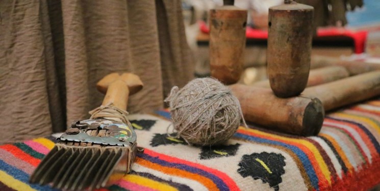 صنایع دستی هنرهای سنتی بافت فرش گلیم نخ وسایل فرش بافی میراث فرهنگی