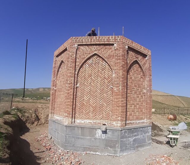 برج تاریخی گورستان اودولو بیله‌سوار اردبیل میراث فرهنگی بنای تاریخی