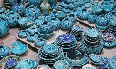 سفال لالجین همدان صنایع دستی هنرهای سنتی میراث فرهنگی