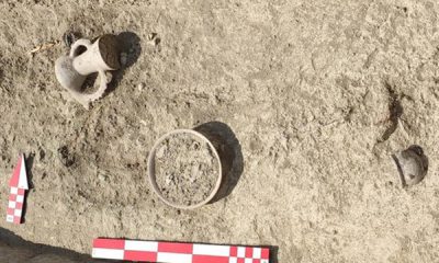 ۳ ریتون کشف شده از معدن نمک چهرآباد زنجان باستان شناسی کاوش